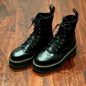 Dr Martens Jadon Smooth Leather Platform Boots